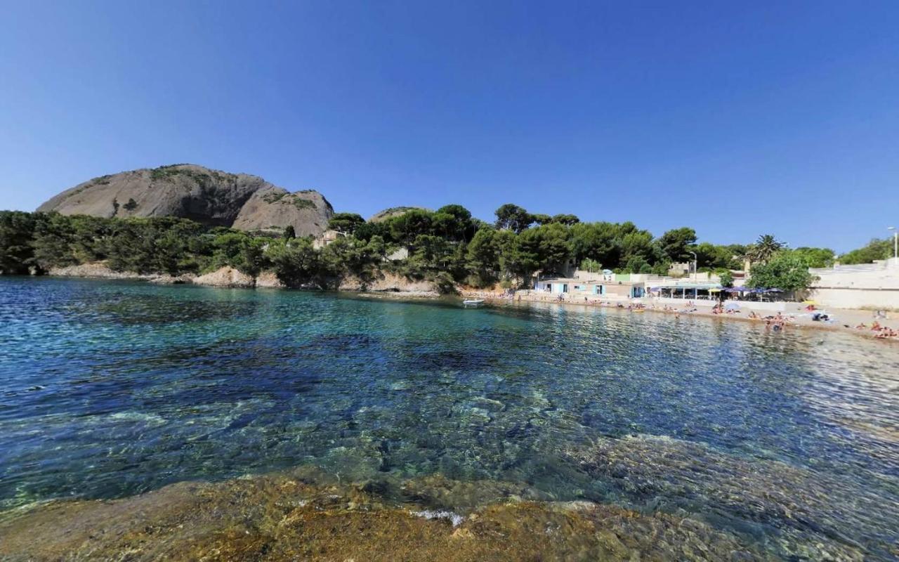 Logement Climatise Avec Jardin Et Parking Pour 2 Personnes En Bord De Plage Daire La Ciotat Dış mekan fotoğraf